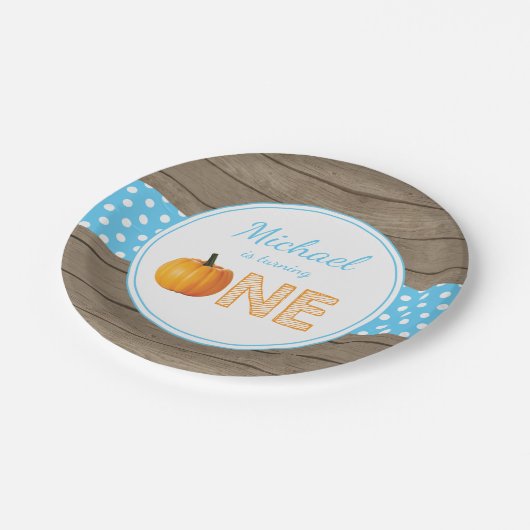 Assiettes En Carton Citrouille Fall First Birthday Party Plaques papie (Angle)