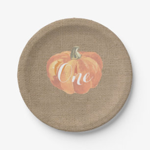 Assiettes En Carton Citrouille Fall First Birthday Party Plaques papie