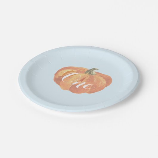 Assiettes En Carton Citrouille Fall First Birthday Party Plaques papie (Angle)