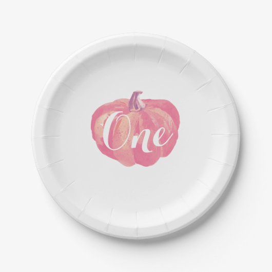 Assiettes En Carton Citrouille Fall First Birthday Party Plaques papie (Devant)