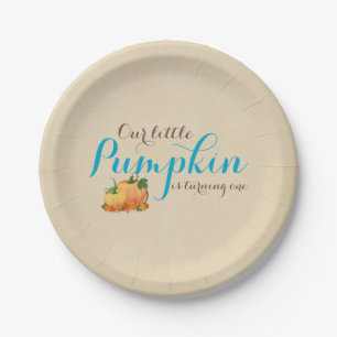 Assiettes En Carton Citrouille Fall First Birthday Party Plaques papie