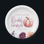 Assiettes En Carton citrouille floral chute violet pêche nuptiale douc<br><div class="desc">citrouille floral chute violet pêche nuptiale douche</div>