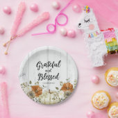 Assiettes En Carton Citrouille gracieux et béni automne Thanksgiving (Fête)