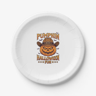 Assiettes En Carton Citrouille Halloween Amusement Lanterne Jack Chape