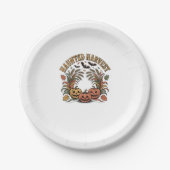 Assiettes En Carton Citrouille Hello Fall Vibes (Devant)