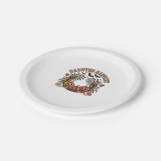 Assiettes En Carton Citrouille Hello Fall Vibes (Angle)