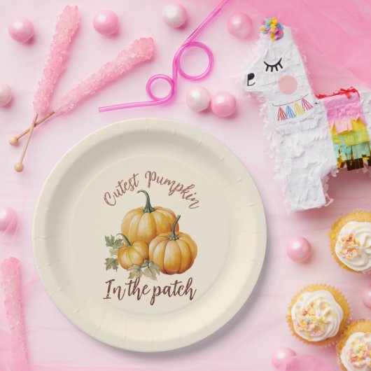 Assiettes En Carton Citrouille le plus précis dans le patch (Fête)