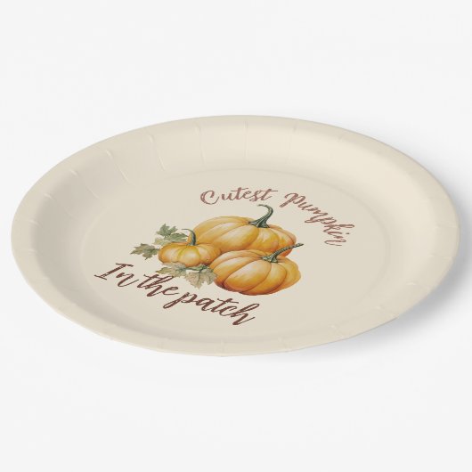 Assiettes En Carton Citrouille le plus précis dans le patch (Angle)