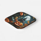 Assiettes En Carton Citrouille mal (Angulaire)