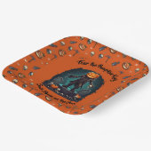 Assiettes En Carton 🎃 Citrouille orange King Halloween Plaque 🧡 (Angulaire)