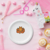 Assiettes En Carton Citrouille orange Kitty Chat Magique T-Shirt surdi (Fête)