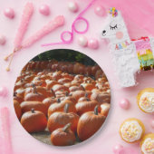 Assiettes En Carton Citrouille Patch Automne Harvest Photographie (Fête)