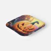 Assiettes En Carton Citrouille, Plaques de papier (Angulaire)