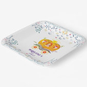 Assiettes En Carton Citrouille Princesse Carriage Fleurs sauvages Anni (Angulaire)