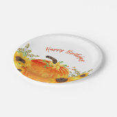 Assiettes En Carton Citrouille rustique automne anniversaire (Angle)