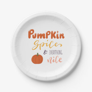 Assiettes En Carton Citrouille Spice et tout