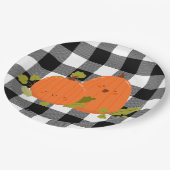 Assiettes En Carton Citrouilles bons thanksgivings Sur Plaid (Angle)