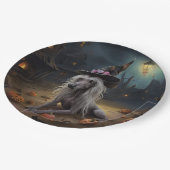 Assiettes En Carton Citrouilles chinois arrêtés Halloween effrayant (Angle)