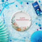 Assiettes En Carton Citrouilles d'aquarelle (Fête)