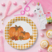 Assiettes En Carton Citrouilles d'automne du pays (Fête)