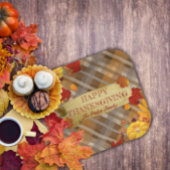 Assiettes En Carton Citrouilles D'Automne Et De Feuillage Sur L'Action