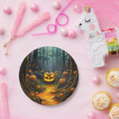 Assiettes En Carton Citrouilles de Halloween Déplaisant Jack-o'-lanter (Fête)