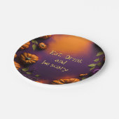 Assiettes En Carton Citrouilles d'Halloween (Angle)