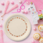 Assiettes En Carton Citrouilles et Feuilles de Thanksgiving (Fête)