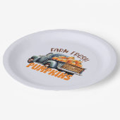 Assiettes En Carton Citrouilles frais - Camion rustique (Angle)