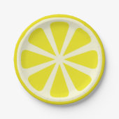 Assiettes En Carton Citrus Citrus Citrus Coupe 1er Plaques d'Anniversa (Devant)
