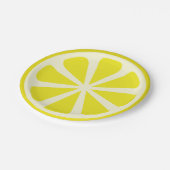 Assiettes En Carton Citrus Citrus Citrus Coupe 1er Plaques d'Anniversa (Angle)