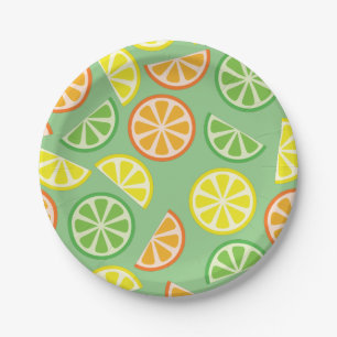 Assiettes En Carton Citrus Slice Cuisine Fruit 1ère Plaques d'annivers