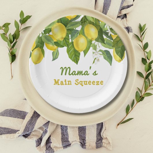 Assiettes En Carton Citrus Squeeze principal Sweetie Baby shower citro
