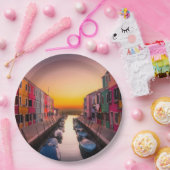 Assiettes En Carton Cityscape (Fête)