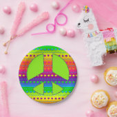 Assiettes En Carton CKC, Symbole de la paix 08-Papier Plaques (Fête)