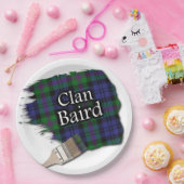 Assiettes En Carton Clan Baird Scottish Tartan Paint Brush (Fête)