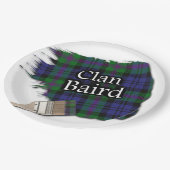 Assiettes En Carton Clan Baird Scottish Tartan Paint Brush (Angle)