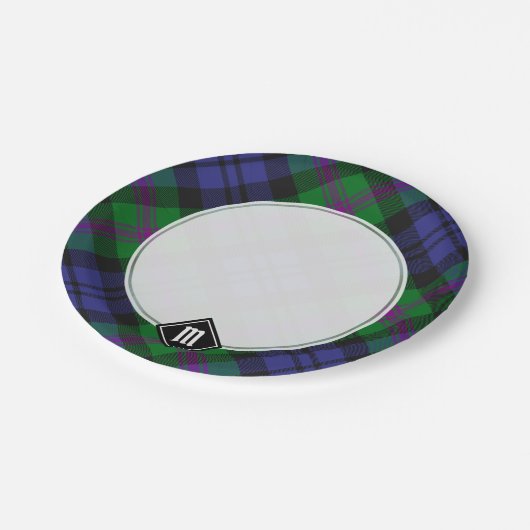 Assiettes En Carton Clan Baird Tartan (Angle)