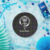 Assiettes En Carton Clan Boyle Crest Badge et Tartan (Fête)