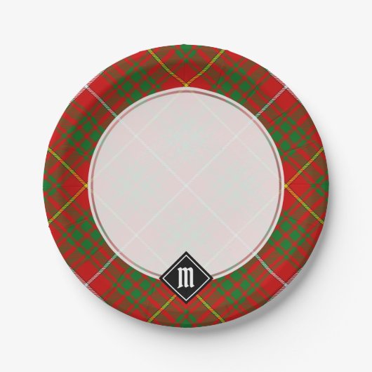 Assiettes En Carton Clan Bruce Tartan (Devant)