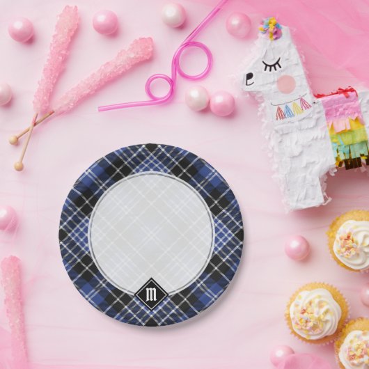 Assiettes En Carton Clan Clark Tartan (Fête)
