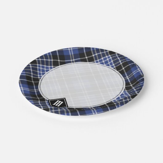Assiettes En Carton Clan Clark Tartan (Angle)