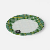 Assiettes En Carton Clan Currie Tartan (Angle)