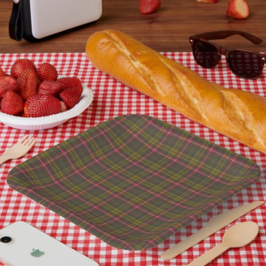 Assiettes En Carton Clan écossais de Buchanan Tartan (Pique-nique)