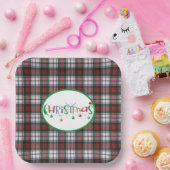 Assiettes En Carton Clan écossais Tartan McDuff robe moderne Noël (Fête)