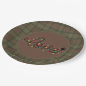 Assiettes En Carton Clan écossais Tartan Ross Chasse à Noël (Angle)