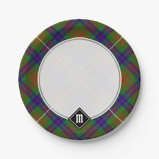 Assiettes En Carton Clan Fraser Chasse Tartan Plaques en papier (Devant)