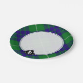 Assiettes En Carton Clan Hamilton Chasse Tartan Plaques de papier Tart (Angle)