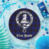 Assiettes En Carton Clan Home Crest Badge et Tartan (Fête)