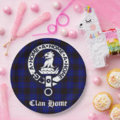 Assiettes En Carton Clan Home Crest Badge et Tartan (Fête)